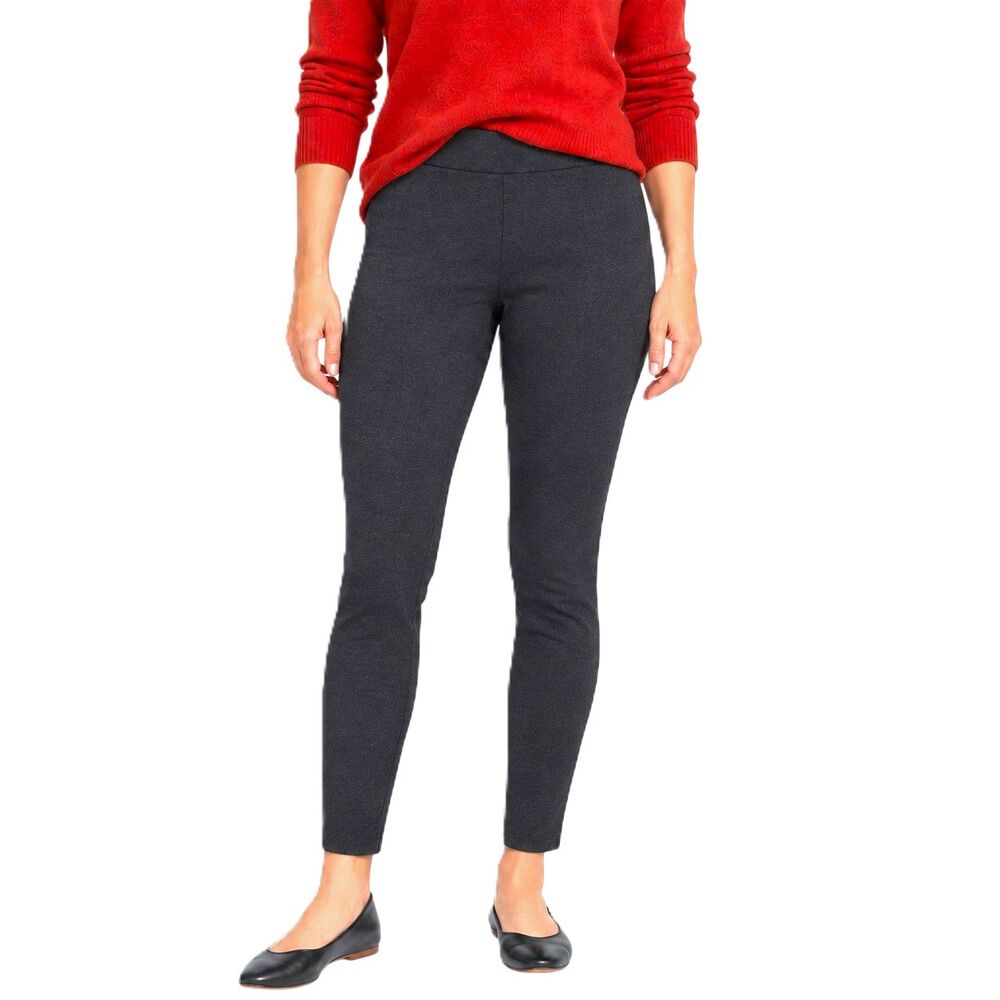J. Crew Pixie Pant Womens 2R Slim-Leg Stretch Ponte Heather Charcoal Gray NEW